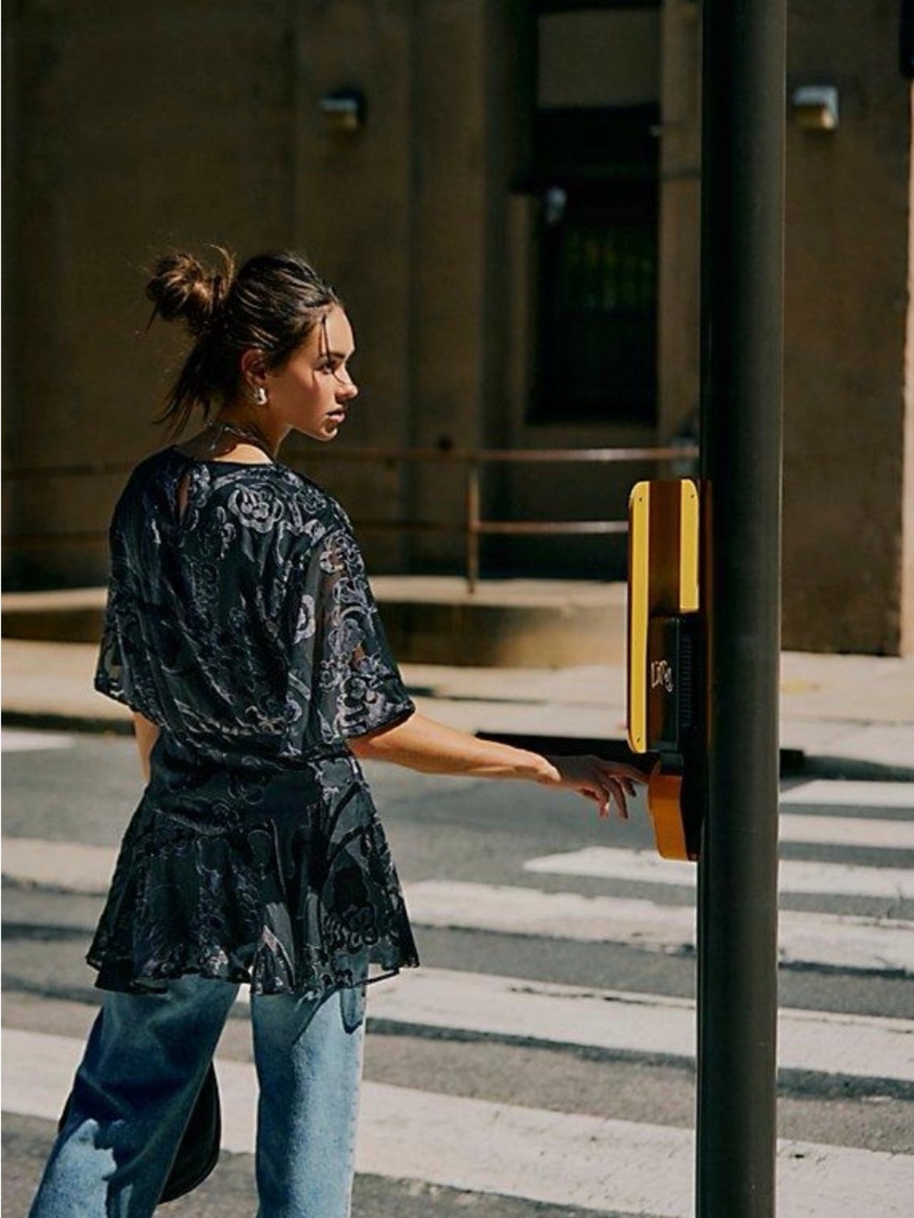 Manuka Burnout Velvet Mini Dress - Picture 2 of 5